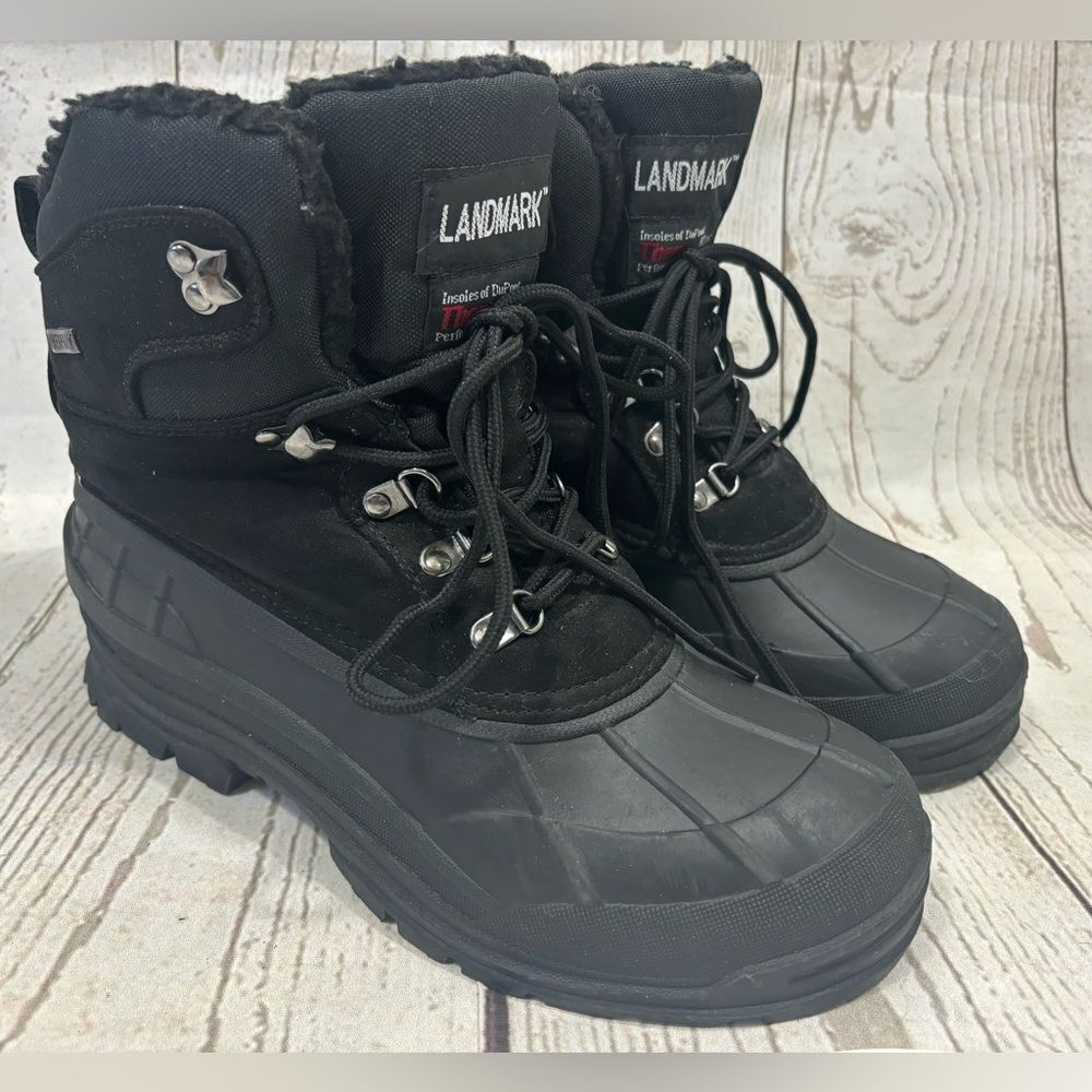 Landmark Duck Boots Style M1002 Men's Shoes Black